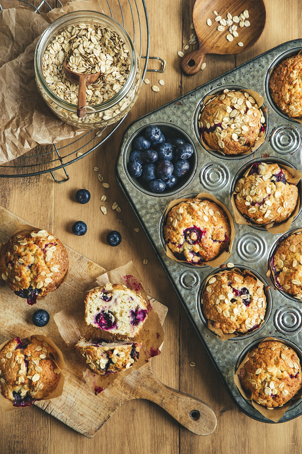 Muffins aux myrtilles